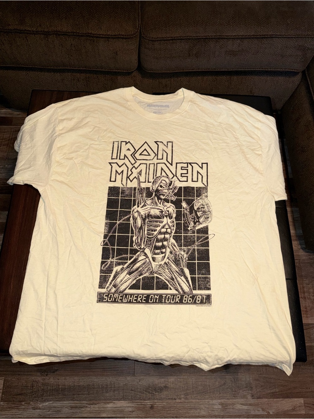 Iron Maiden Short-Sleeve Graphic Tee - Cream